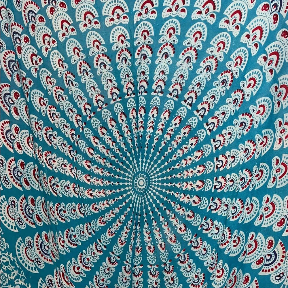 Blue Mandala Tapestry NWOT